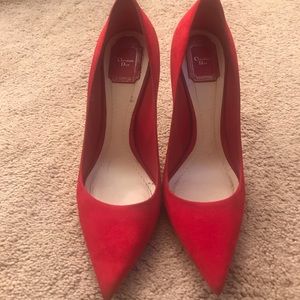 COPY - Christian Dior Red Suede Pumps